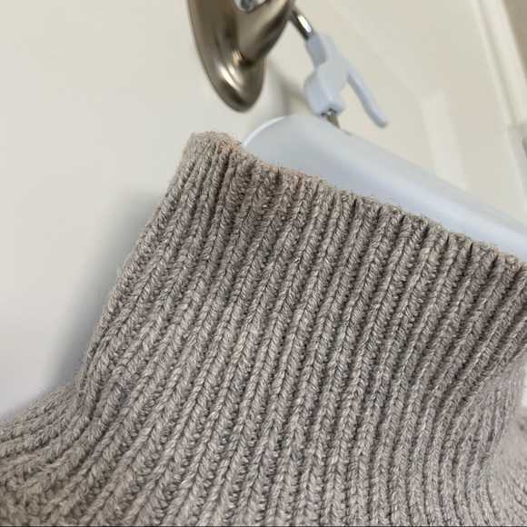 LOFT | Grey mock neck chunky knit sweater S - Picture 12 of 15
